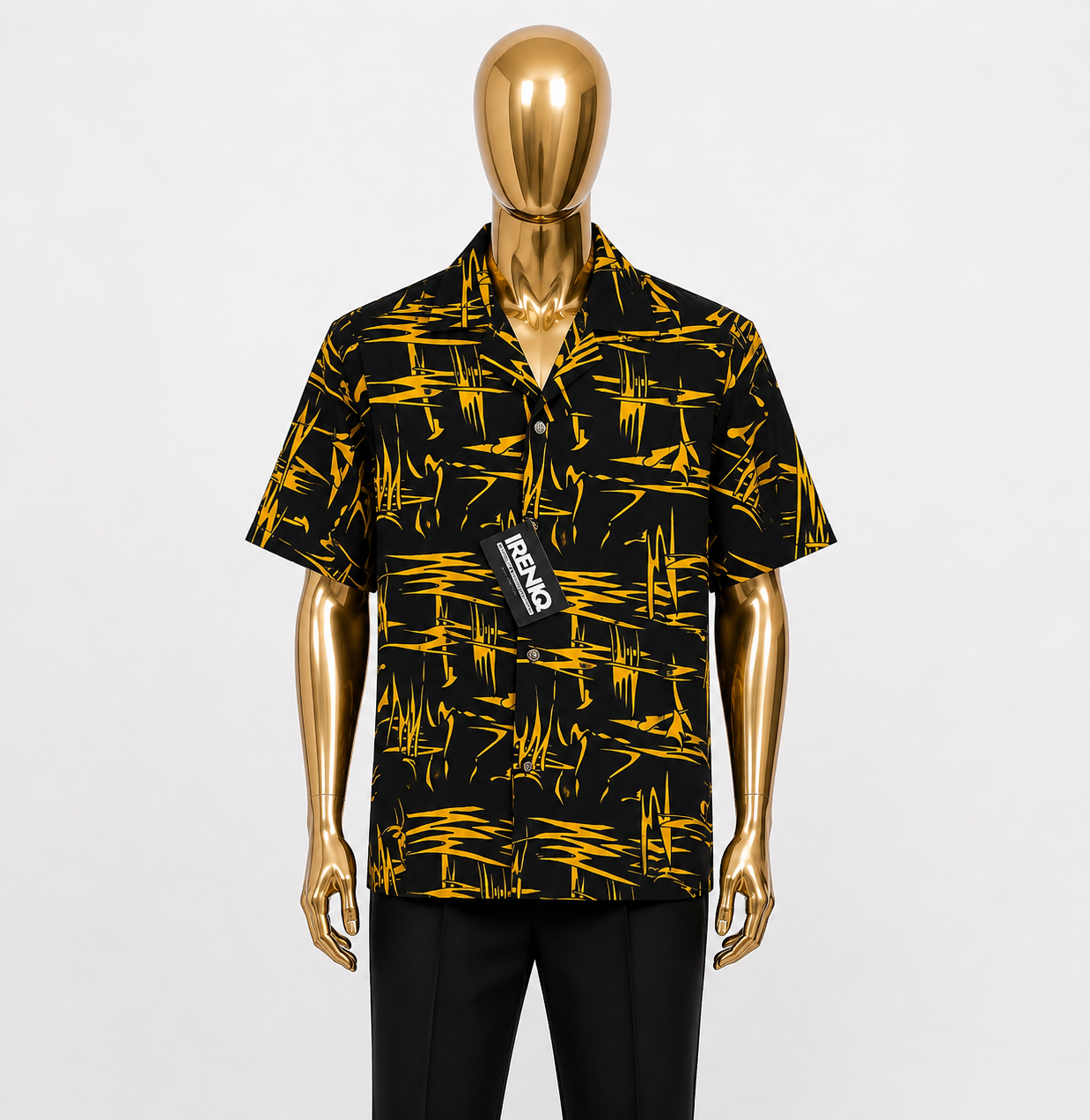 Noir Gold Abstract Shirt