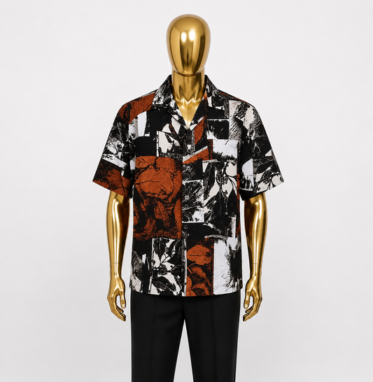 Abstract Mosaic Statement Shirt