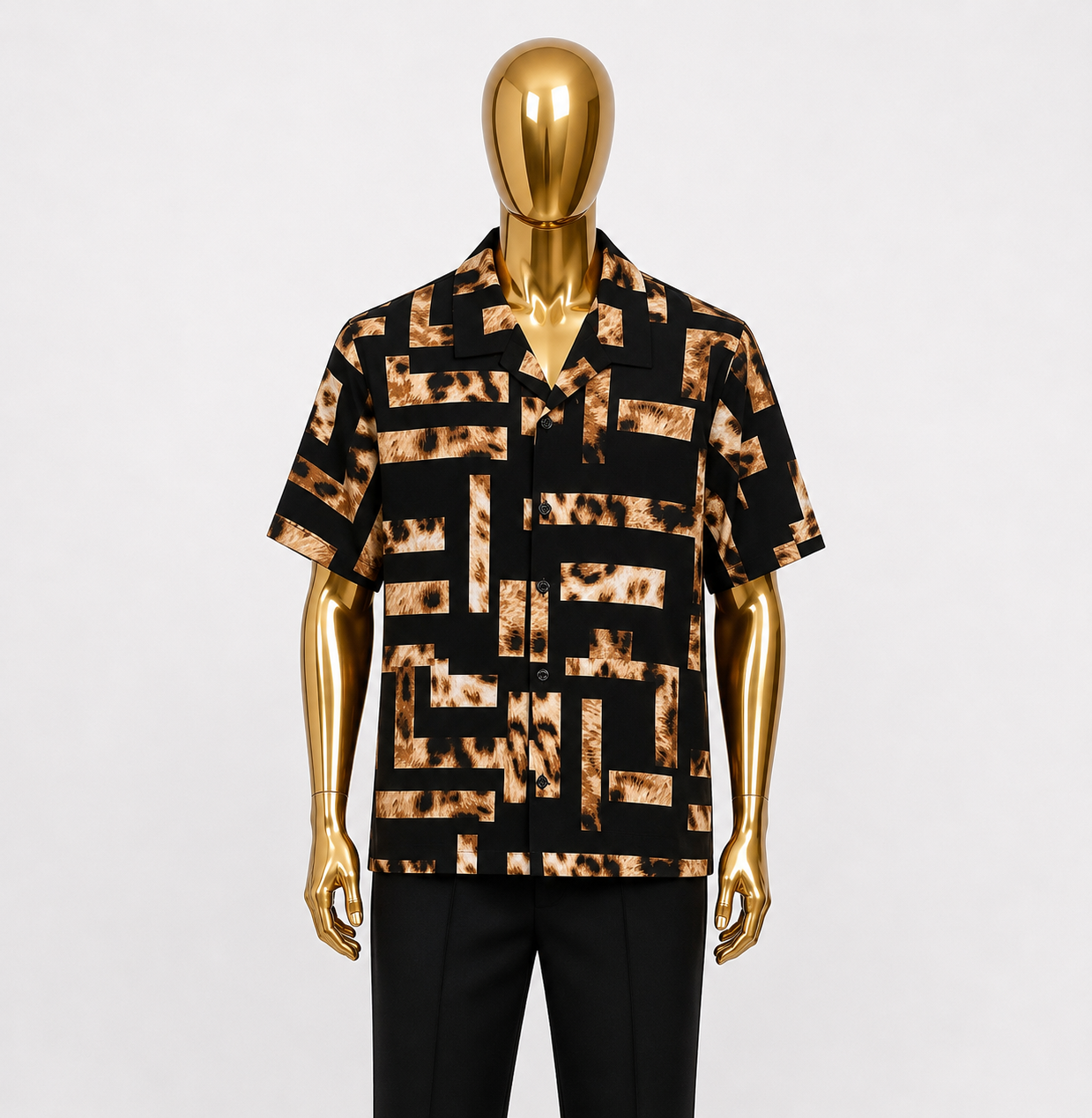 Leopard Mosaic Resort Shirt