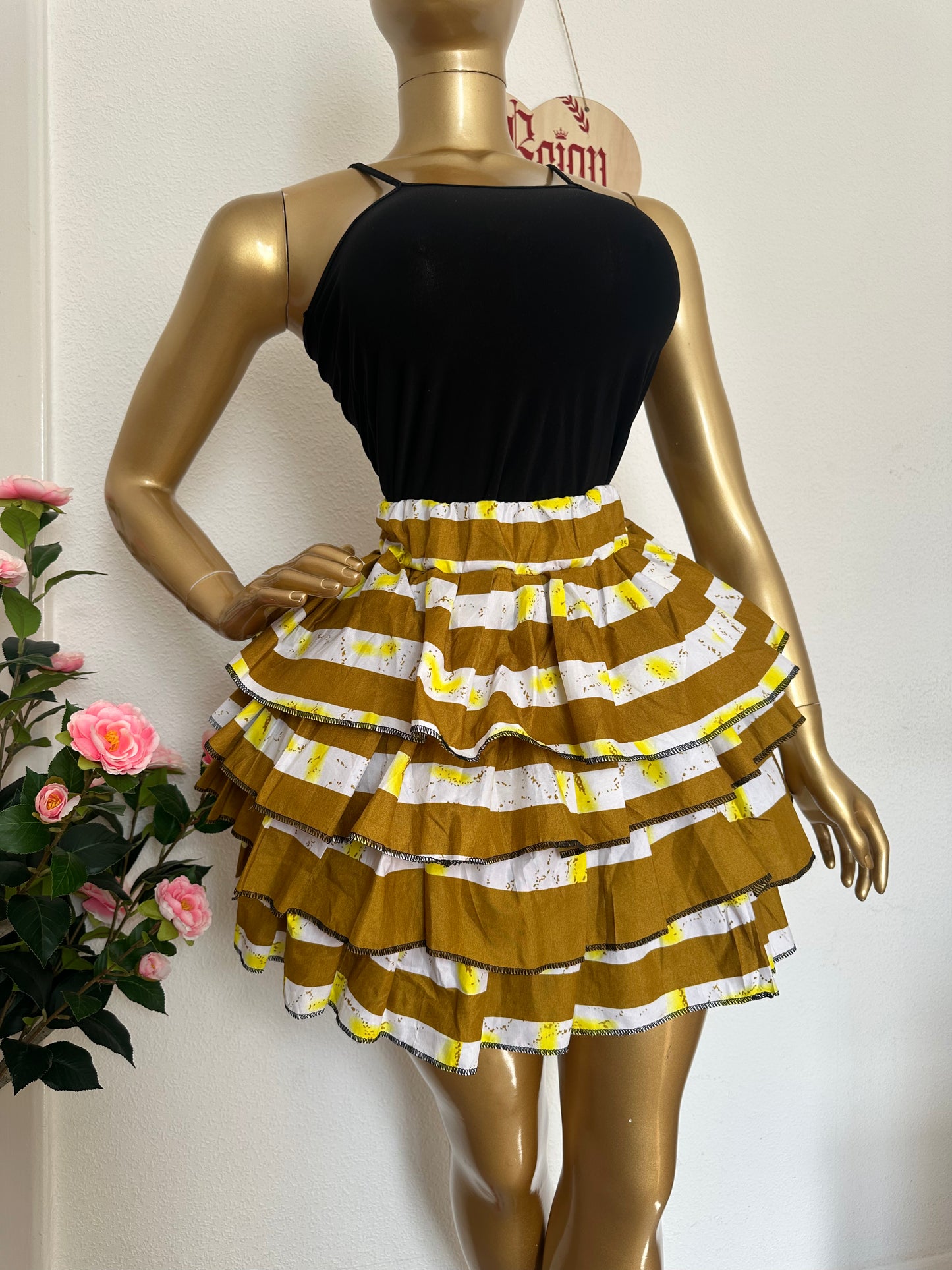 Adamma Tiered Ruffle Skirt